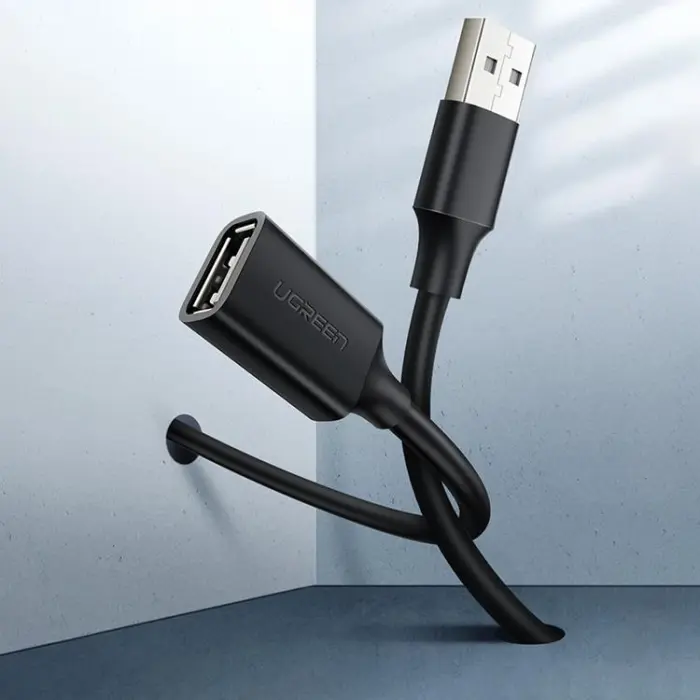 Ugreen - Ugreen Förlängning Kabel USB Hane Till USB Hona 1.5m - Svart