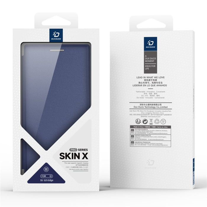 Dux Ducis - Dux Ducis Galaxy S25 Edge Plånboksfodral MagSafe Skin X Pro