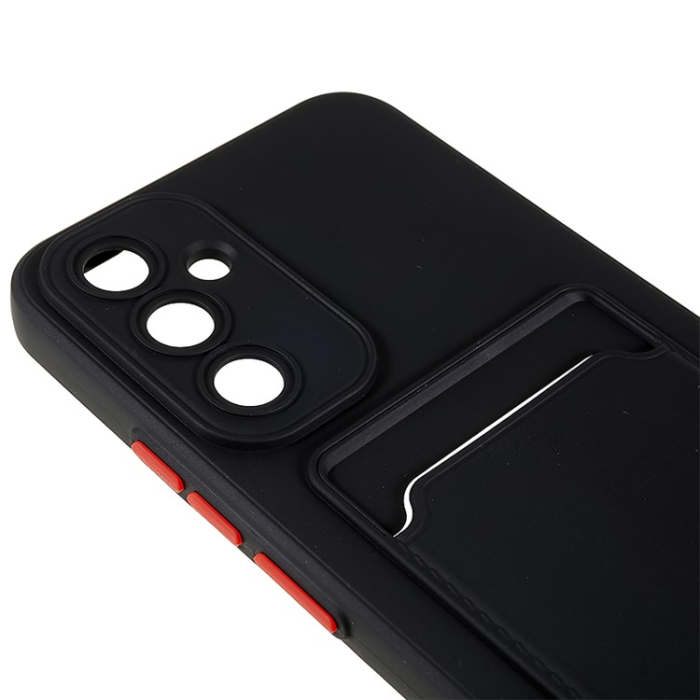 A-One Brand - Galaxy A54 5G Mobilskal Korthållare Soft TPU - Svart