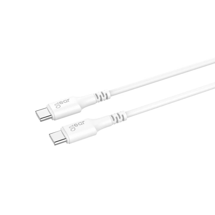 GEAR - Gear USB-C Till USB-C 2.0 0.5m Kabel - Vit