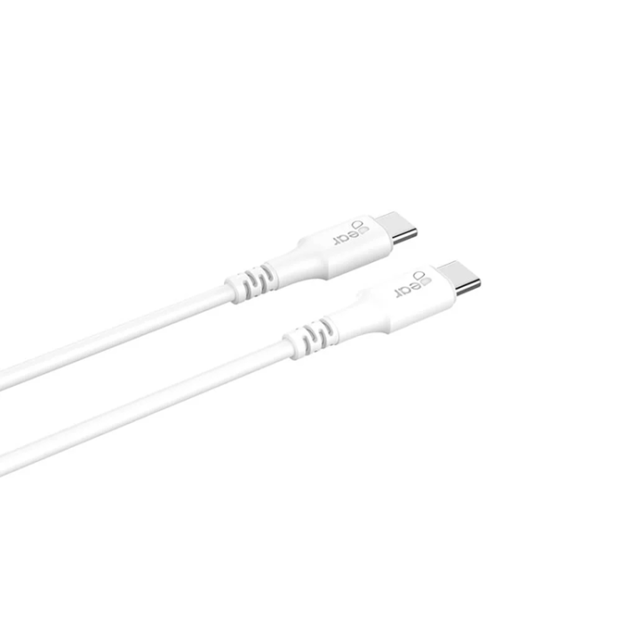 GEAR - Gear USB-C Till USB-C 2.0 0.5m Kabel - Vit