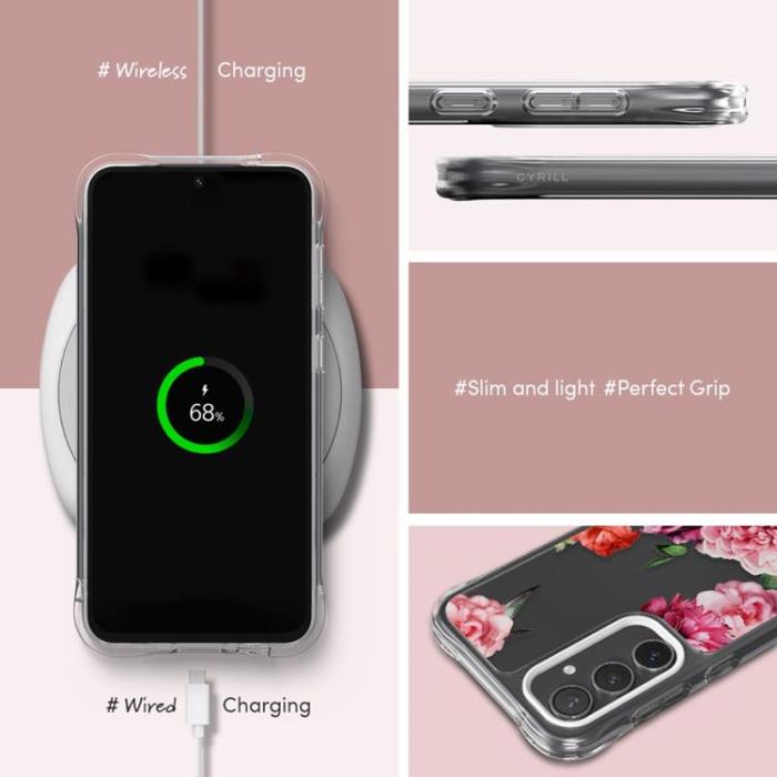 Spigen - Spigen Galaxy S23 FE Mobilskal Cyrill Cecile - Rosa Floral