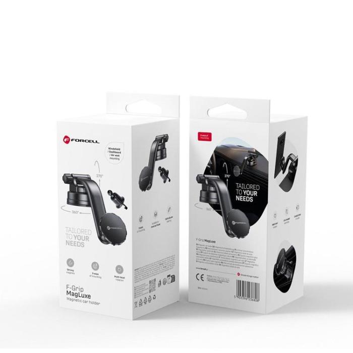 Forcell - Forcell Bilhållare Magnetic F-Grip MagLuxe - Svart