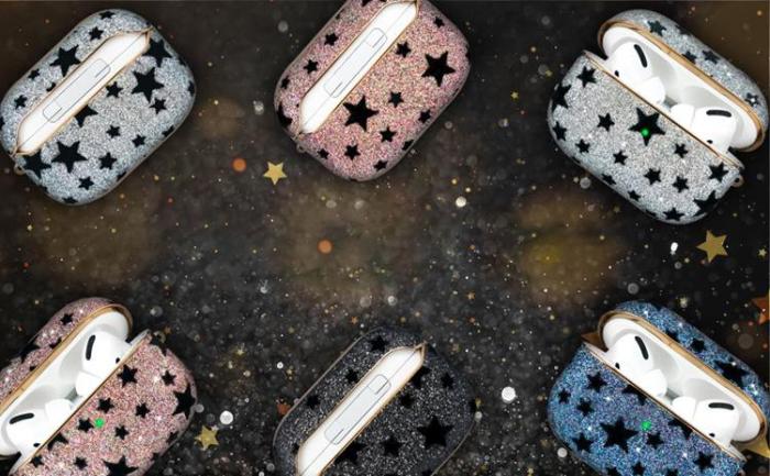 UTGATT1 - Kingxbar Black Star Skal AirPods Pro - Silver
