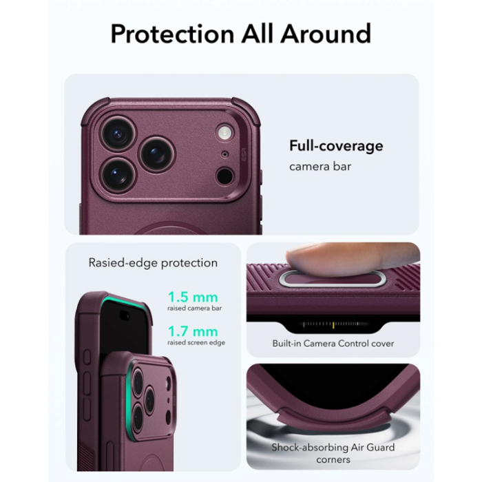 ESR - ESR Mobilskal För iPhone 17 Pro Max/18 Pro Max Magsafe Cyber Tough