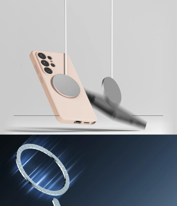 Ringke - Ringke Mobilskal För Galaxy S26 Ultra Magsafe Silikon - Rosa Sand
