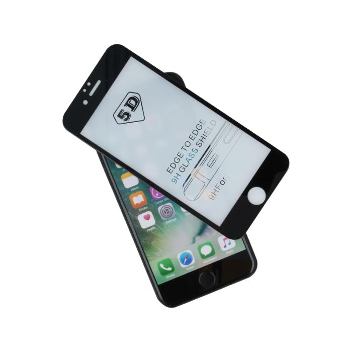 OEM - Härdat Glas Skärmskydd Svart Ram iPhone XR / 11