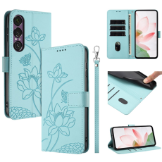 A-One Brand - Sony Xperia 1 VII Plånboksfodral Lotus Imprint - Grön