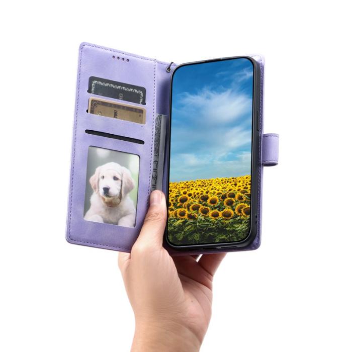 OEM - Samsung Galaxy S26 Plånboksfodral Imprinted Totem Konstläder - Lila