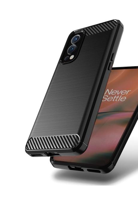 A-One Brand - Carbon Fiber Mobilskal till Oneplus Nord 2 5G - Svart