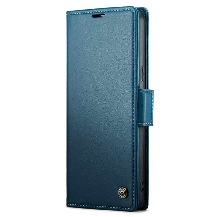 Caseme - Caseme Google Pixel 7A Plånboksfodral RFID Litchi - Blå