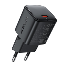 Acefast - ACEFAST Mini GaN Snabbladdare 20W USB-C EU A117 PD - Svart