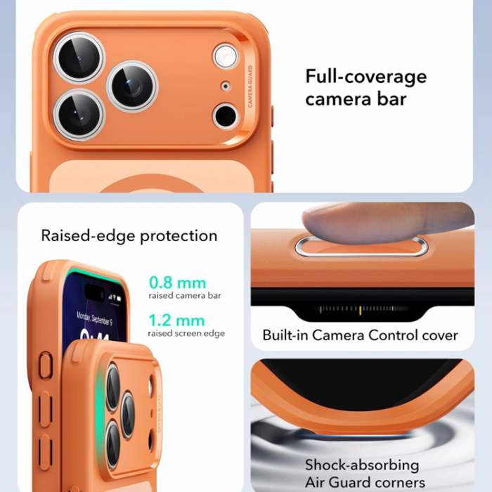 ESR - ESR iPhone 17 Pro Mobilskal Magsafe Classic Hybrid - Orange