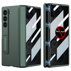 GKK - GKK Galaxy Z Fold 6 Mobilskal Kickstand med Privacy Skärmskydd - Midnight Grön