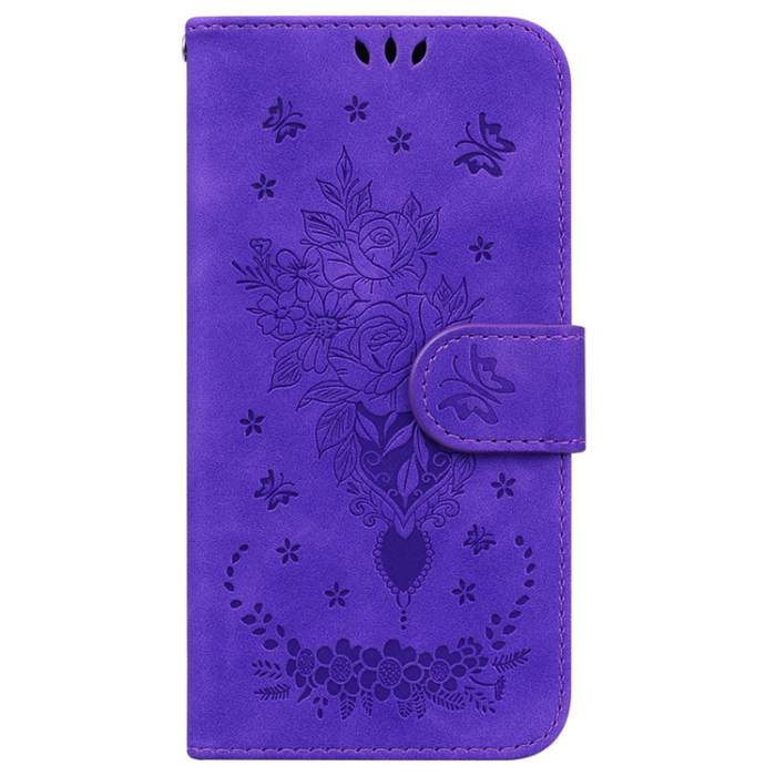 A-One Brand - Sony Xperia 1 VII Plånboksfodral Butterfly och Flower Pattern - Lila