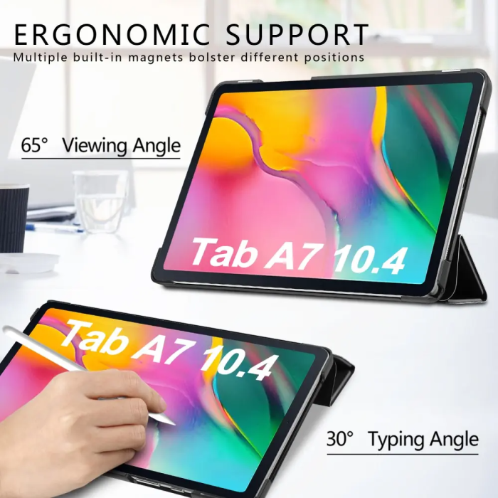 SiGN - SiGN Tri-fold Fodral med Stativfunktion för Galaxy Tab A7 10.4