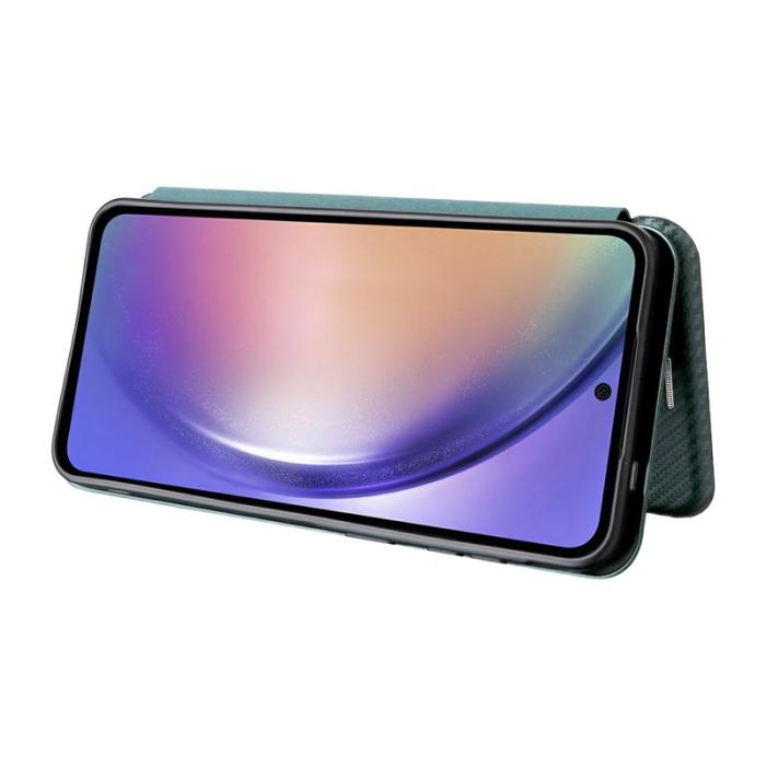 OEM - Mobilskal till Samsung Galaxy A57 PU Läder Drop-Skydd - Grön