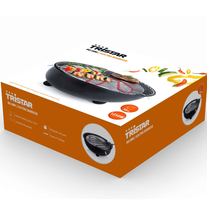 Tristar - Tristar El-grill Ø30cm Bordsmodell
