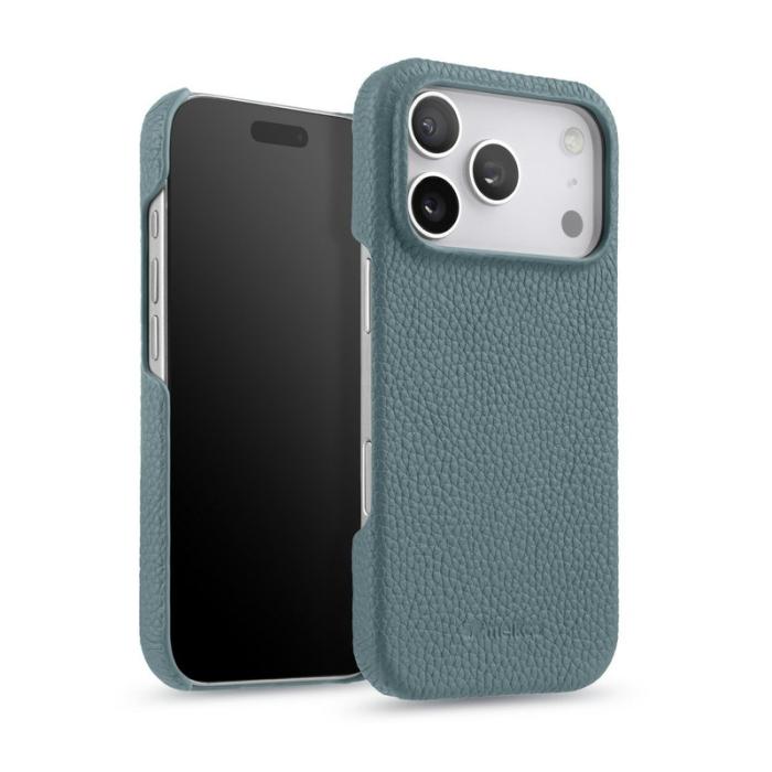 Melkco - MELKCO Mobilskal till iPhone 17 Pro Max Äkta Läder PC Blå