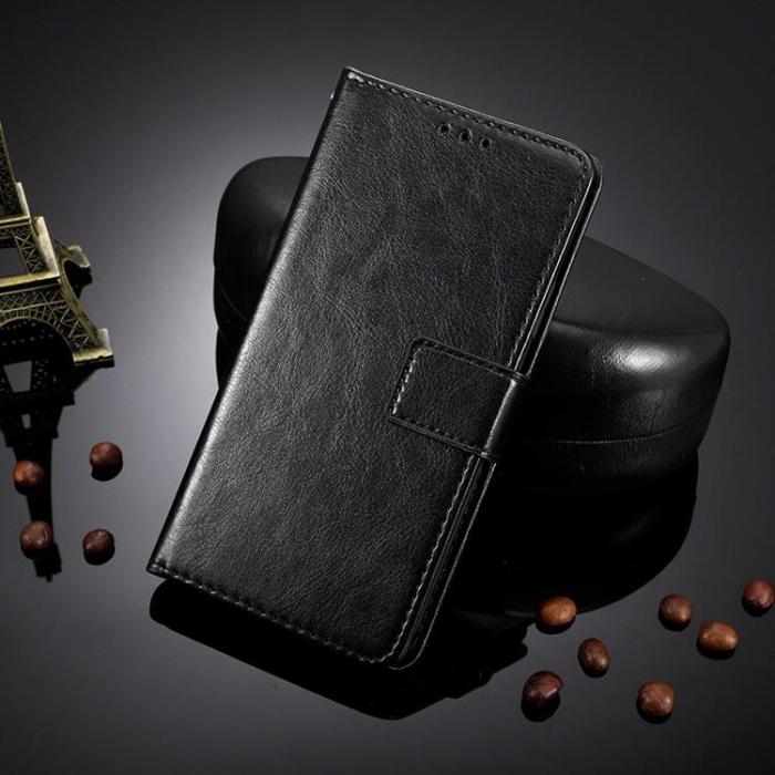 A-One Brand - Nothing Phone 1 Plånboksfodral Crazy Horse - Svart