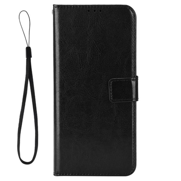 A-One Brand - Nothing Phone 1 Plånboksfodral Crazy Horse - Svart