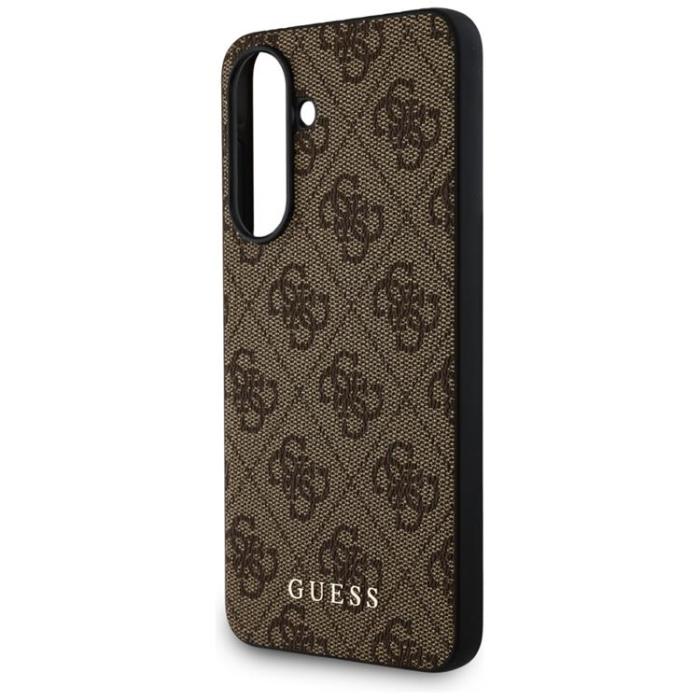 Guess - Guess Galaxy A36 Mobilskal 4G Metal Gold Logo - Brun