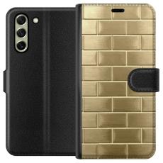 iSecrets - Pl&aring;nboksfodral till Samsung Galaxy S21 FE 5G med Gyllene Murstenar