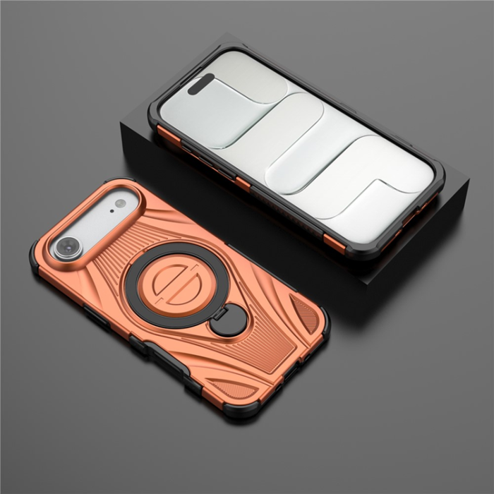 A-One Brand - iPhone Air Mobilskal MagSafe Magnetic Kickstand - Orange