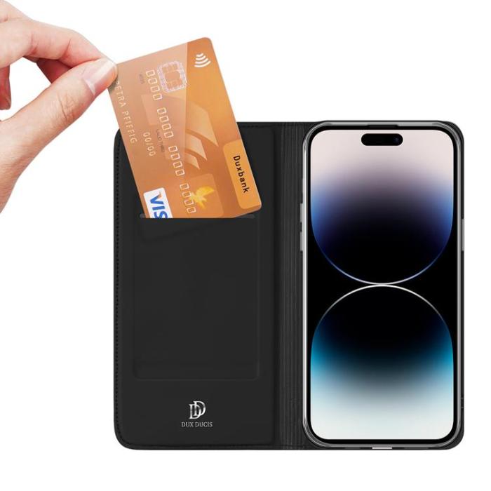 Dux Ducis - Dux Ducis iPhone 15 Pro Plånboksfodral Skin Pro - Svart