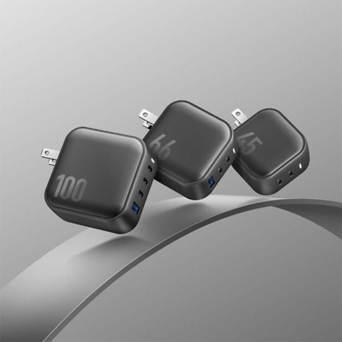 ENERGEA - Energea Snabbladdare 66W 2xUSB-C 1xUSB-A PD-PPS-QC