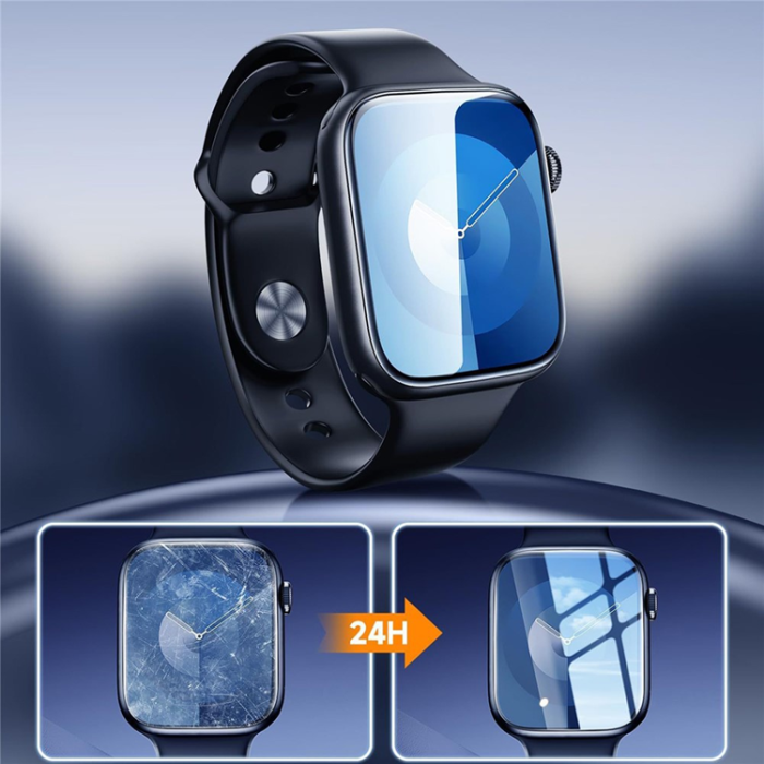 A-One Brand - [2-Pack] Apple Watch 7/8/9 (41mm) Plastfilm Skärmskydd - Clear