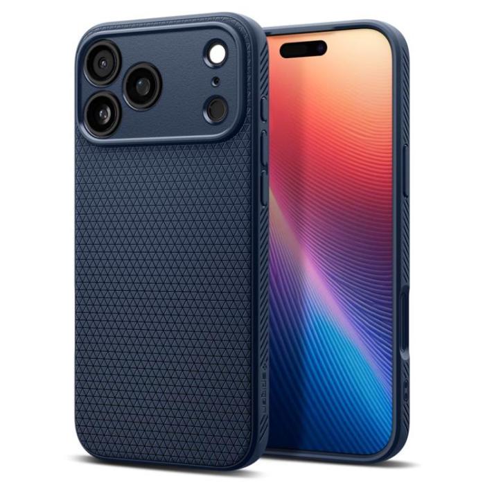 Spigen - Spigen iPhone 17 Pro Mobilskal Liquid Air - Marinblå