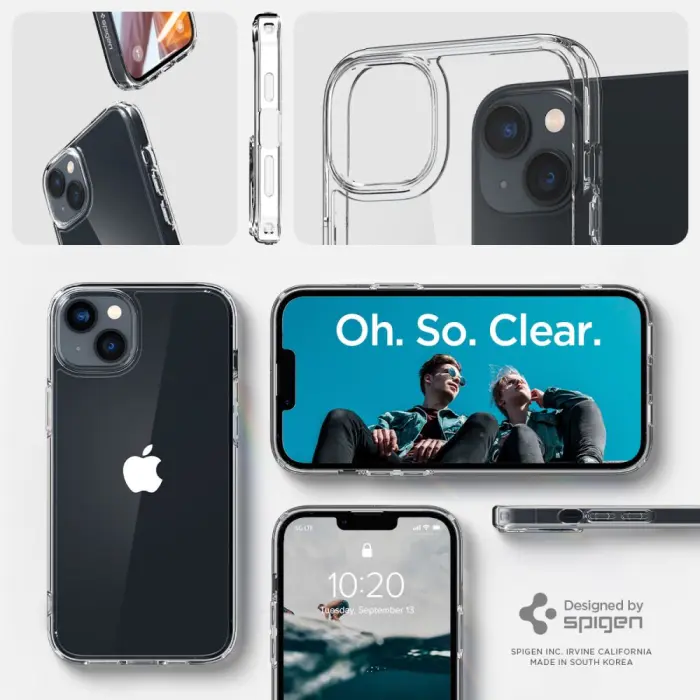 Spigen - Spigen iPhone 14 Skal Ultra Hybrid - Crystal Clear