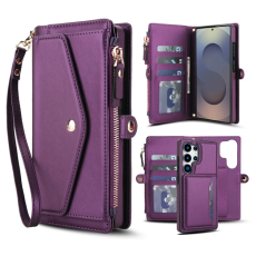 A-One Brand - Galaxy S25 Ultra Plånboksfodral MagSafe Detachable - Lila