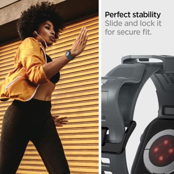 Spigen - Spigen Apple Watch 7/8/9/SE (44/45mm) Armband Rugged Armor Pro