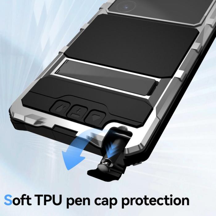 R-JUST - R-JUST Mobilskal till Galaxy S24 Ultra Shockproof Silver