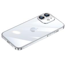 SULADA - SULADA JINGJIA Mobilskal till iPhone 12 H&aring;rd PC Electroplating Silver