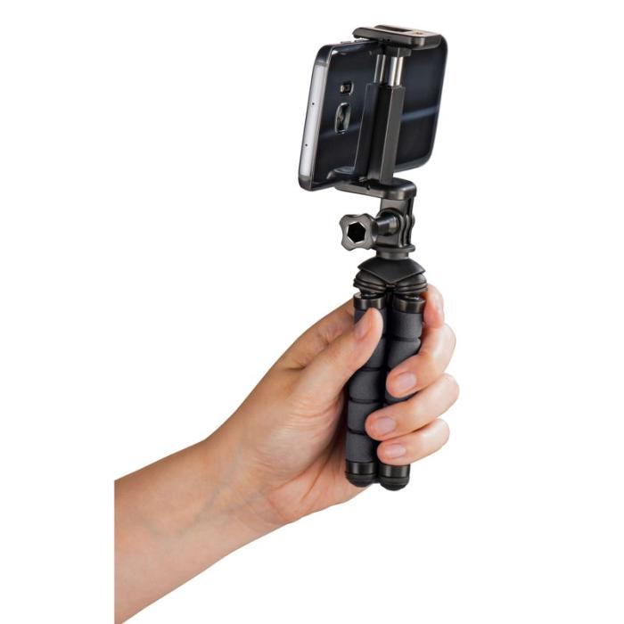 Hama - HAMA Bordsstativ Flex Smartphone & GoPro 14cm Svart
