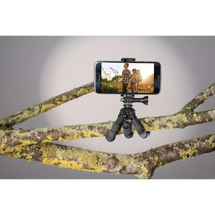 Hama - HAMA Bordsstativ Flex Smartphone & GoPro 14cm Svart