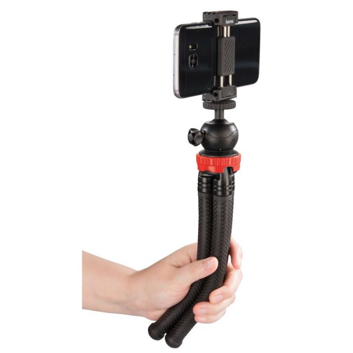 Hama - HAMA Bordsstativ Kamera, Smartphone & GoPro FlexPro 27 cm Röd