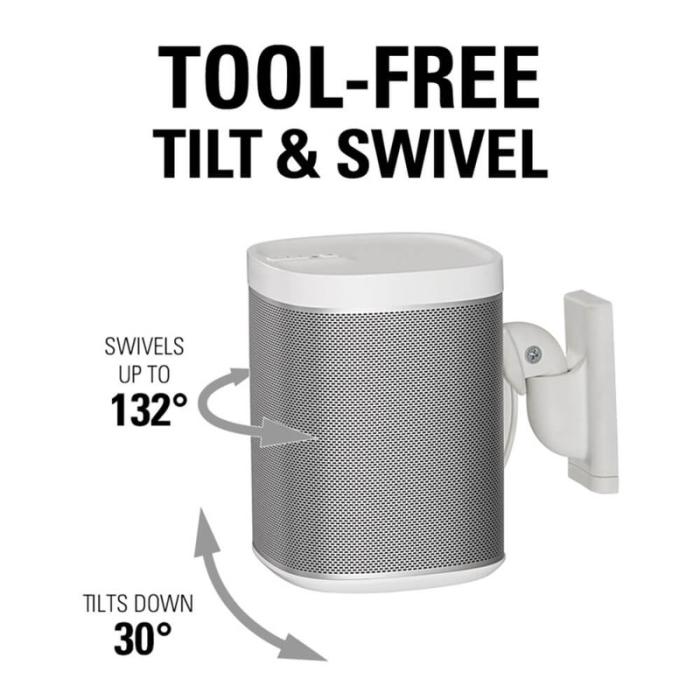 Sanus - SANUS Väggfäste för Sonos One SL Play:1 Play:3 Par Vit