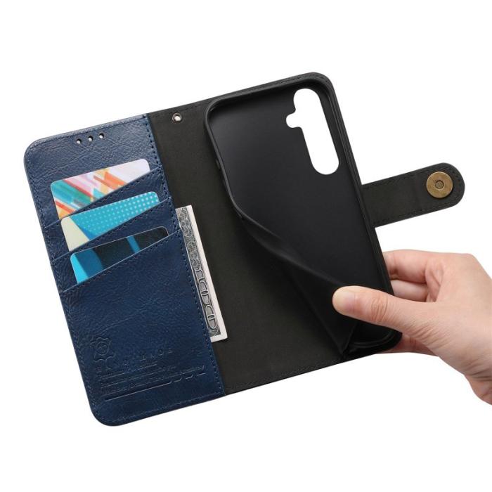 OEM - Mobilfodral för Samsung Galaxy S26 Plus TPU + Konstläder - Blå