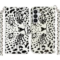 OEM - Pl&aring;nboksfodral f&ouml;r Samsung Galaxy S26 3D-m&ouml;nster Konstl&auml;der - Leopardhuvud
