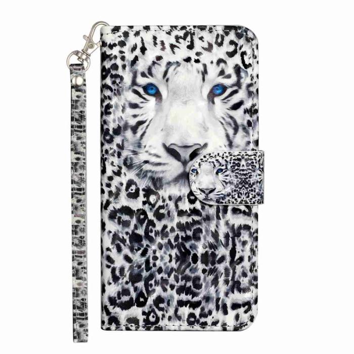 OEM - Plånboksfodral för Samsung Galaxy S26 3D-mönster Konstläder - Leopard