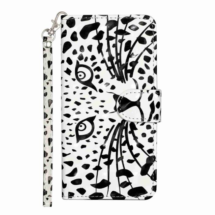 OEM - Plånboksfodral för Samsung Galaxy S26 3D-mönster Konstläder - Leopardhuvud