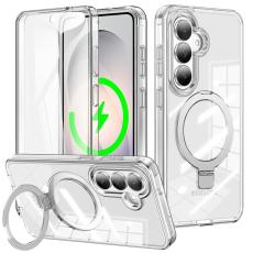 OEM - Mobilskal f&ouml;r Samsung Galaxy S26 Plus Magnetiskt Kickstand - Transparent