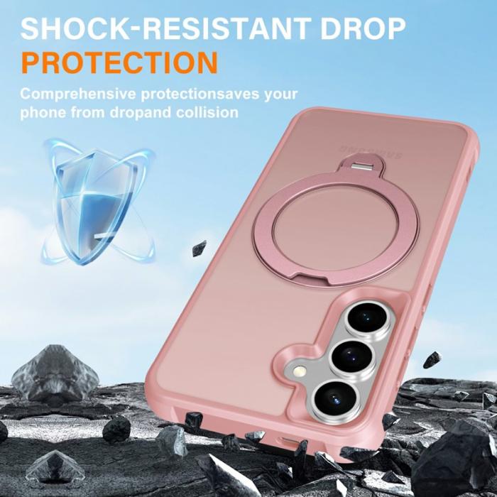 OEM - Mobilskal för Samsung Galaxy S26 Plus Magnetiskt Kickstand TPU - Rosa