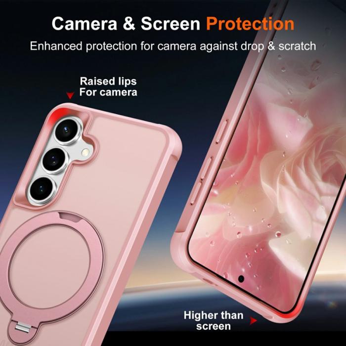 OEM - Mobilskal för Samsung Galaxy S26 Plus Magnetiskt Kickstand TPU - Rosa