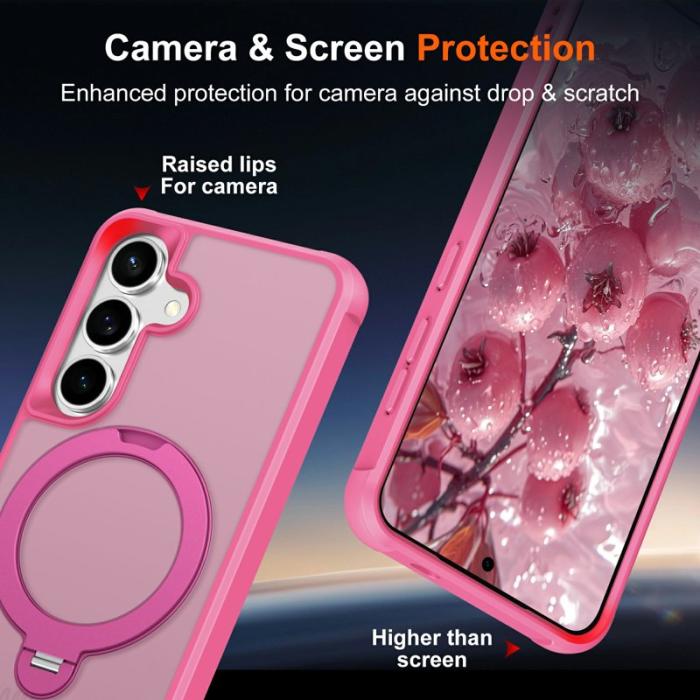 OEM - Mobilskal för Samsung Galaxy S26 Plus Magnetiskt Kickstand TPU - Rosa