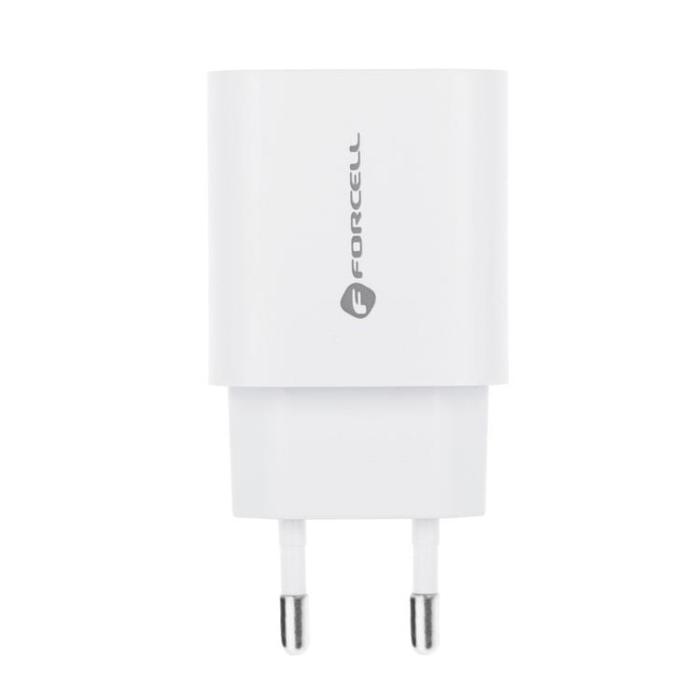 Forcell - Forcell Väggladdare USB-C/USB-A 30W - Vit